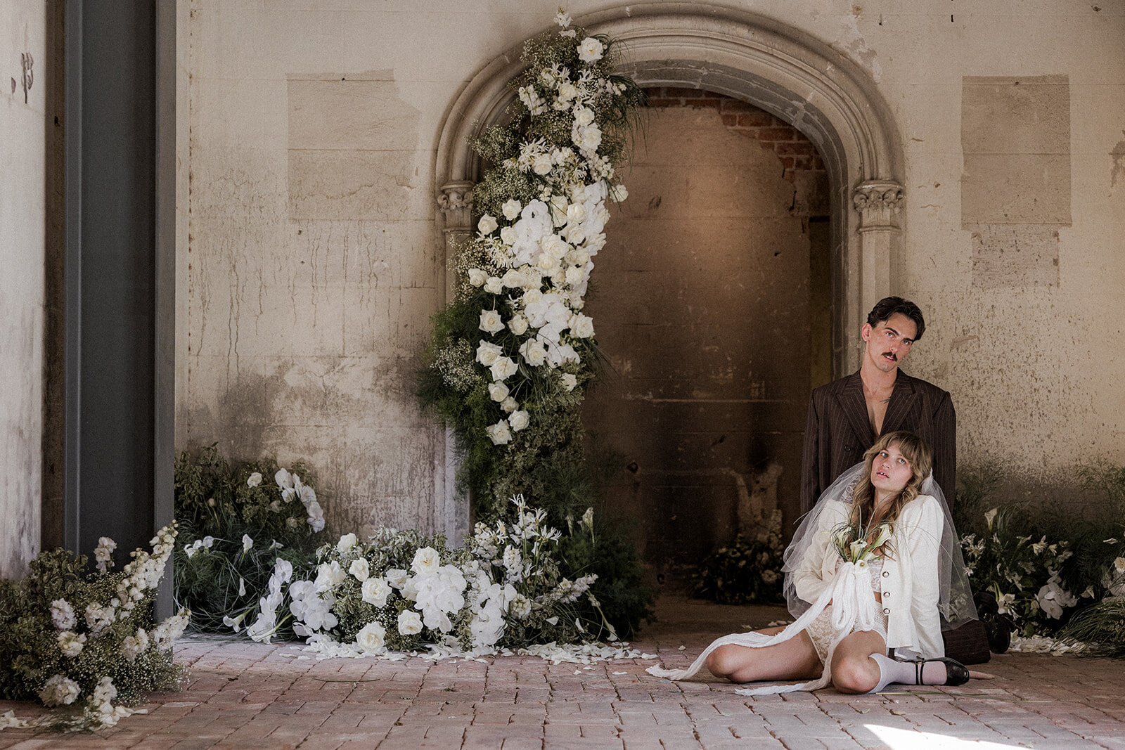 An outdoor wedding celebration photographed by The Combs Creative