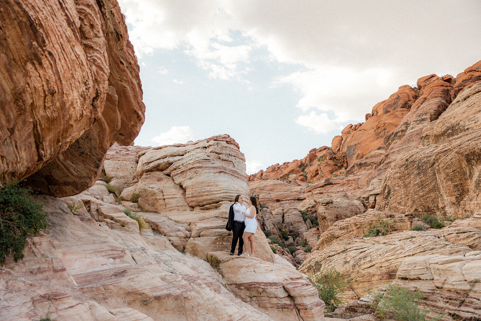 Engagement portraits at Red Rock Canyon